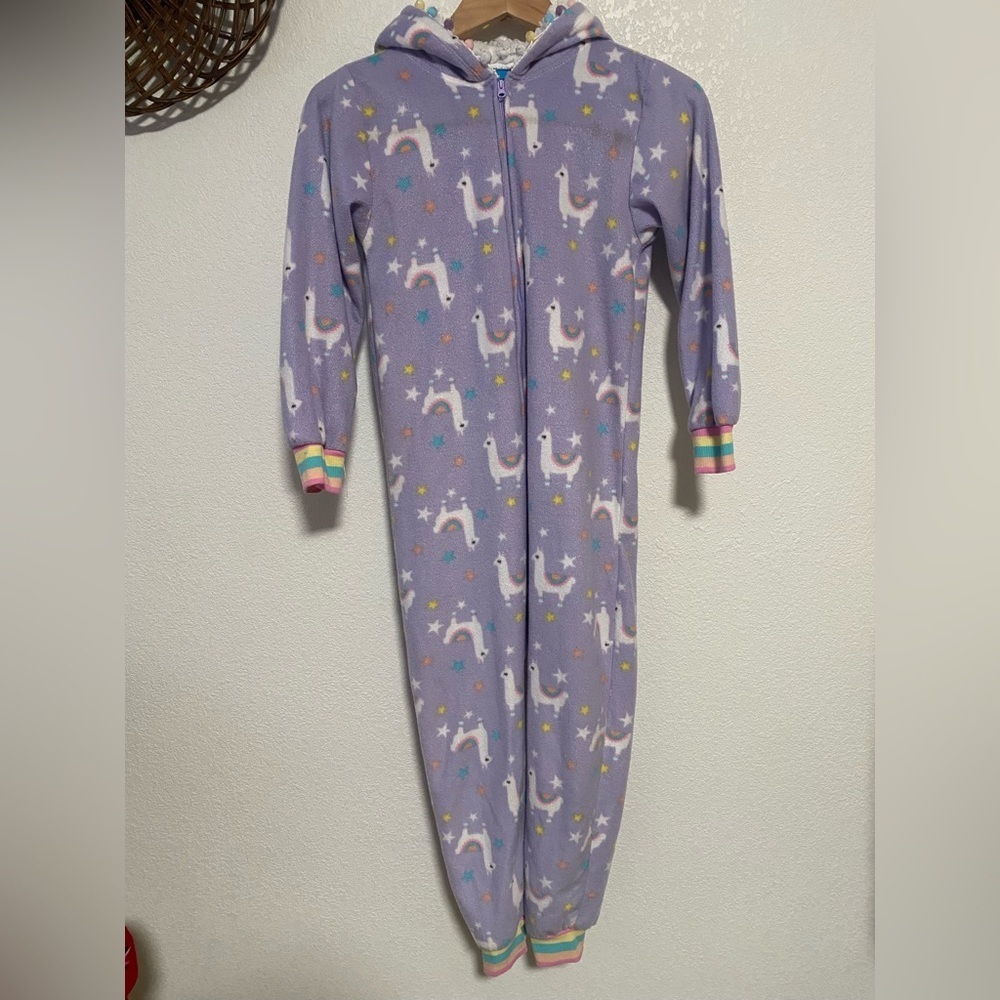 Sleep On It Girls Pajama with Llama Hood